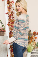 Load image into Gallery viewer, Tribal Print  Sweater Knit