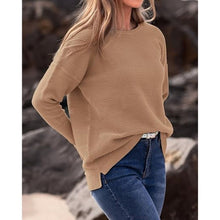 Load image into Gallery viewer, BTFBM Khaki Long Sleeve Sweater Striped Loose Fit Pullover, XL, 1P-1314T004 133
