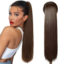 Load image into Gallery viewer, 28" Ponytail Extensions Drawstring Long Straight, 19D-182H002