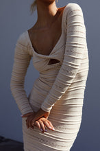 Load image into Gallery viewer, One and Only Collective Inc Crochet Knit Long Sleeved Midi Dress Not Lined