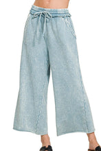 Load image into Gallery viewer, Washed French Terry Palazzo With Pockets