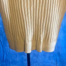 Load image into Gallery viewer, Beige Ribbed Turtleneck Sweater sz XL, 3E-128T004