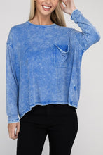 Load image into Gallery viewer, ZENANA Washed Ribbed Dolman Sleeve Round Neck Top