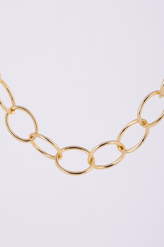 Lilou Chain bracelet and necklace set - gold