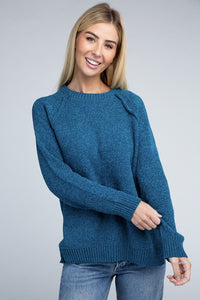 ZENANA Raglan Chenille Sweater