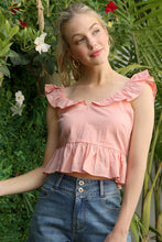 Load image into Gallery viewer, Lilou SL ruffled top with flare