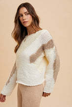 Load image into Gallery viewer, Annie Wear Color Block Drop Shoulder Sweater