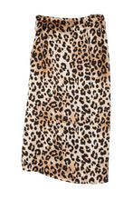 Load image into Gallery viewer, Lilou Satin leopard tie skirt