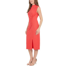 Load image into Gallery viewer, London Times Mockneck Sleeveless Sheath Dress, SIZE 12, 18H-1502D002