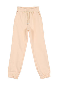 Lilou Cream sweat jogger pant