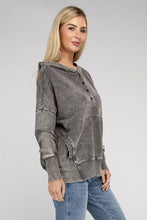 Load image into Gallery viewer, ZENANA French Terry Acid Wash Kangaroo Pocket Hoodie