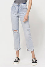 Load image into Gallery viewer, VERVET by Flying Monkey SUPER HIGH RELAXED CUFFED STRAIGHT JEAN