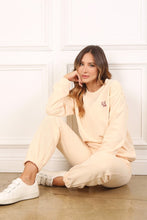 Load image into Gallery viewer, Lilou Cream sweat jogger pant