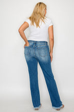 Load image into Gallery viewer, bytos Full Size Raw Hem Distressed Mid Rise Straight Jeans