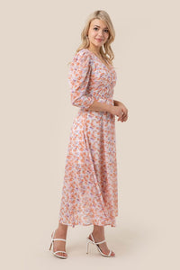 Lilou V neck maxi dress