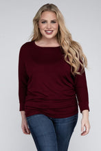 Load image into Gallery viewer, ZENANA Plus Luxe Rayon Boat Neck 3/4 Sleeve Top