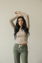 Load image into Gallery viewer, Ribbed Round Neck Long Sleeve Top (CAPELLA)