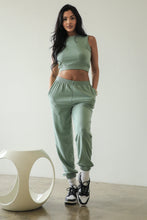 Load image into Gallery viewer, French Terry Elastic Waist Tank Top &amp; Joggers Set (CAPELLA)