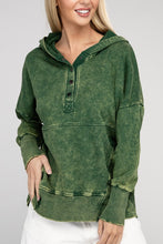 Load image into Gallery viewer, ZENANA French Terry Acid Wash Kangaroo Pocket Hoodie