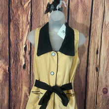 Load image into Gallery viewer, Stylish Gold and Black Women's Dress, Medium, 15H-128D011