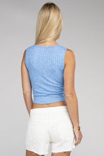 Load image into Gallery viewer, ZENANA Ribbed Scoop Neck Cropped Sleeveless Top