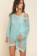 Load image into Gallery viewer, POL Oversized Fit See-through Pullover Sweater