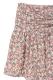 Lilou Shirred floral skirt