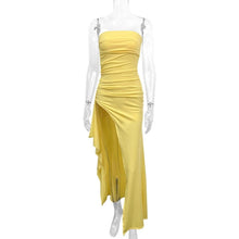 Load image into Gallery viewer, Strapless Backless High Split Long Maxi Dress, SMALL 7H-143D013