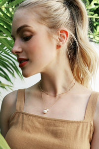 Lilou Natural pearl pendant necklace