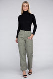 Ambiance Apparel Everyday Wear Elastic-Waist Cargo Pants