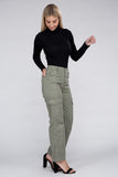 Ambiance Apparel Everyday Wear Elastic-Waist Cargo Pants