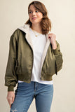 Sweet Generis REVERSIBLE ALL WEATHER FUR LINED BOMBER JACKET