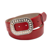 Load image into Gallery viewer, Imitation Pearl &amp; Rhinestone Buckle Belt, 15G-164Belt001