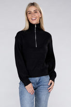 Load image into Gallery viewer, Ambiance Apparel Easy-Wear Half-Zip Pullover