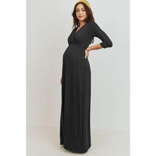 Load image into Gallery viewer, Women's Wrapped Ruched Maternity Dress With Pocket, Small, 21I-198D004