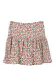 Lilou Shirred floral skirt