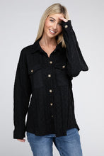 Load image into Gallery viewer, Nuvi Apparel Button Front Knit Shacket