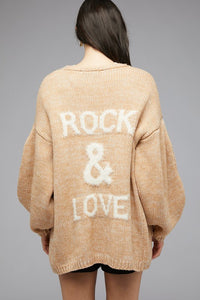 Davi & Dani KNIT LONG SLEEVE CARDIGAN