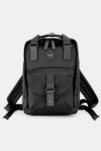 Load image into Gallery viewer, Himawari Contrast Waterproof Canvas Backpack Bag with Round Label