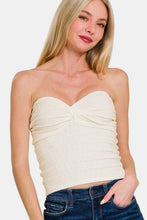 Load image into Gallery viewer, Zenana Ruched Twisted Sweetheart Neck Top