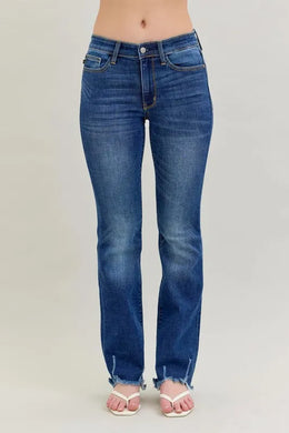 Mid-rise Non-distressed Hem Bootcut Jeans