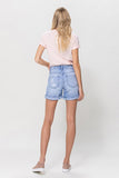 VERVET by Flying Monkey XS-S-M-L - DISTRESSED BOYFRIEND SHORTS W CUFFS