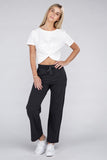 Ambiance Apparel Lounge Wide Pants with Drawstrings