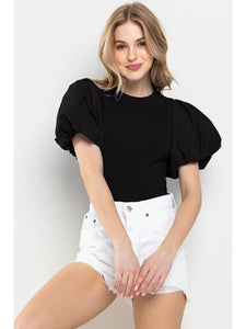 Balloon Sleeve Bodysuit
