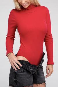 Ambiance Apparel Long-Sleeve Turtleneck Bodysuit