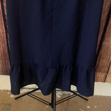 Load image into Gallery viewer, Elegant Navy Ruffle Dress, Medium, 1JJ-128D010
