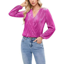 Load image into Gallery viewer, Long Lantern Sleeve Shirts Dressy Casual Loose Fit Top, MEDIUM, 1CC-136t