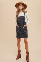 Load image into Gallery viewer, Annie Wear Wide Strap Denim Overall Dress with Pockets
