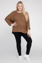 Load image into Gallery viewer, eesome Plus Size Crew Neck Knit Sweater