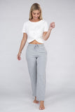 Ambiance Apparel Lounge Wide Pants with Drawstrings